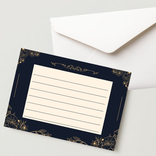 Unique Letter Greeting Card with Envelope - 300 GSM Cold Pressed Writing Card (Pack of 1)