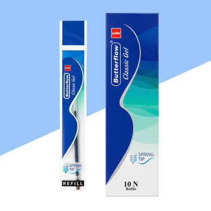 (10 Pcs.) Cello Butterflow Classic Gel Refill - Blue