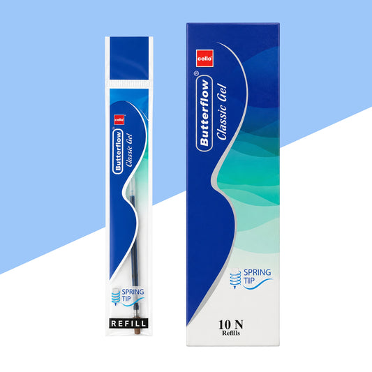 (10 Pcs.) Cello Butterflow Classic Gel Refill - Blue