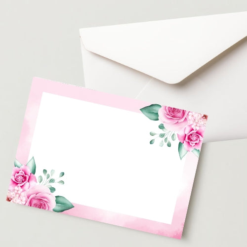 Unique Letter Greeting Card with Envelope - 300 GSM Cold Pressed Writing Card (Pack of 1)