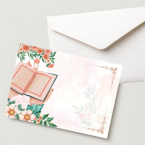 Unique Letter Greeting Card with Envelope - 300 GSM Cold Pressed Writing Card (Pack of 1)