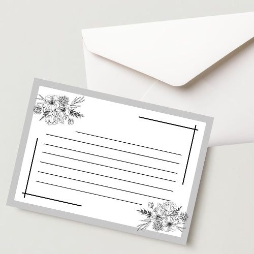 Unique Letter Greeting Card with Envelope - 300 GSM Cold Pressed Writing Card (Pack of 1)