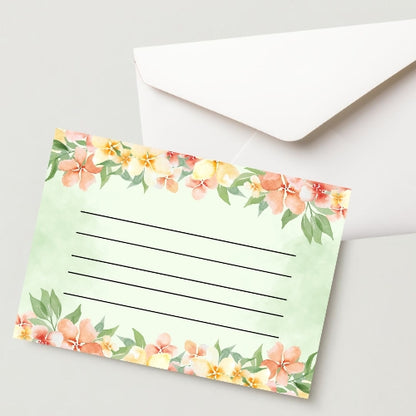 Unique Letter Greeting Card with Envelope - 300 GSM Cold Pressed Writing Card (Pack of 1)