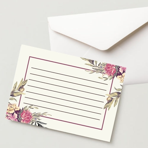 Unique Letter Greeting Card with Envelope - 300 GSM Cold Pressed Writing Card (Pack of 1)