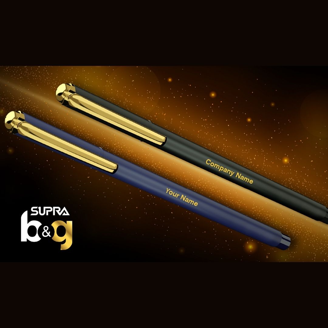 Supra B&G Ball Pen – Black: Elegance in Every Stroke ( Pack of 1 ) - Topperskit LLP