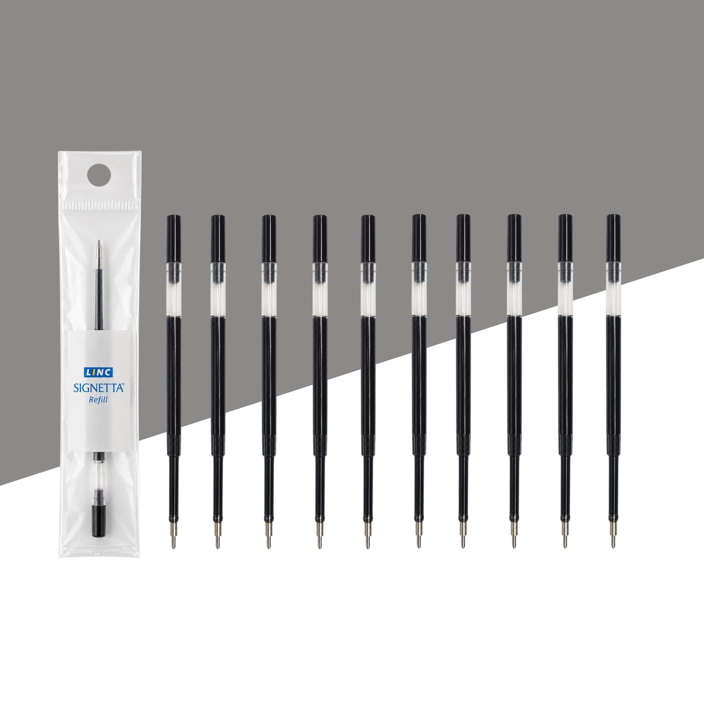 (10 Pcs.) Linc Signetta Ball Pen Refill - Black
