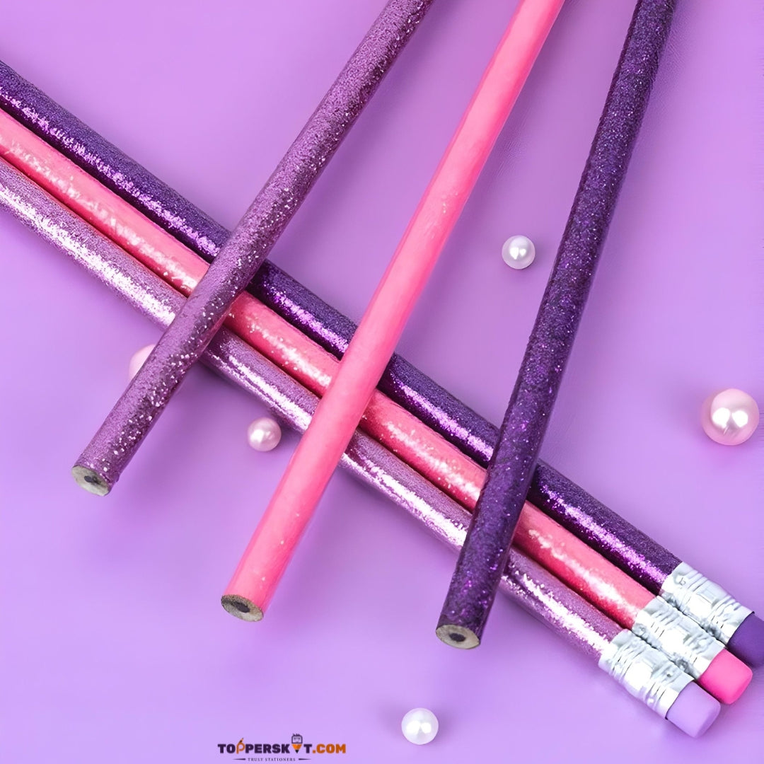 Premium Little Tree Glitter Body HB Pencil (Set of 12)