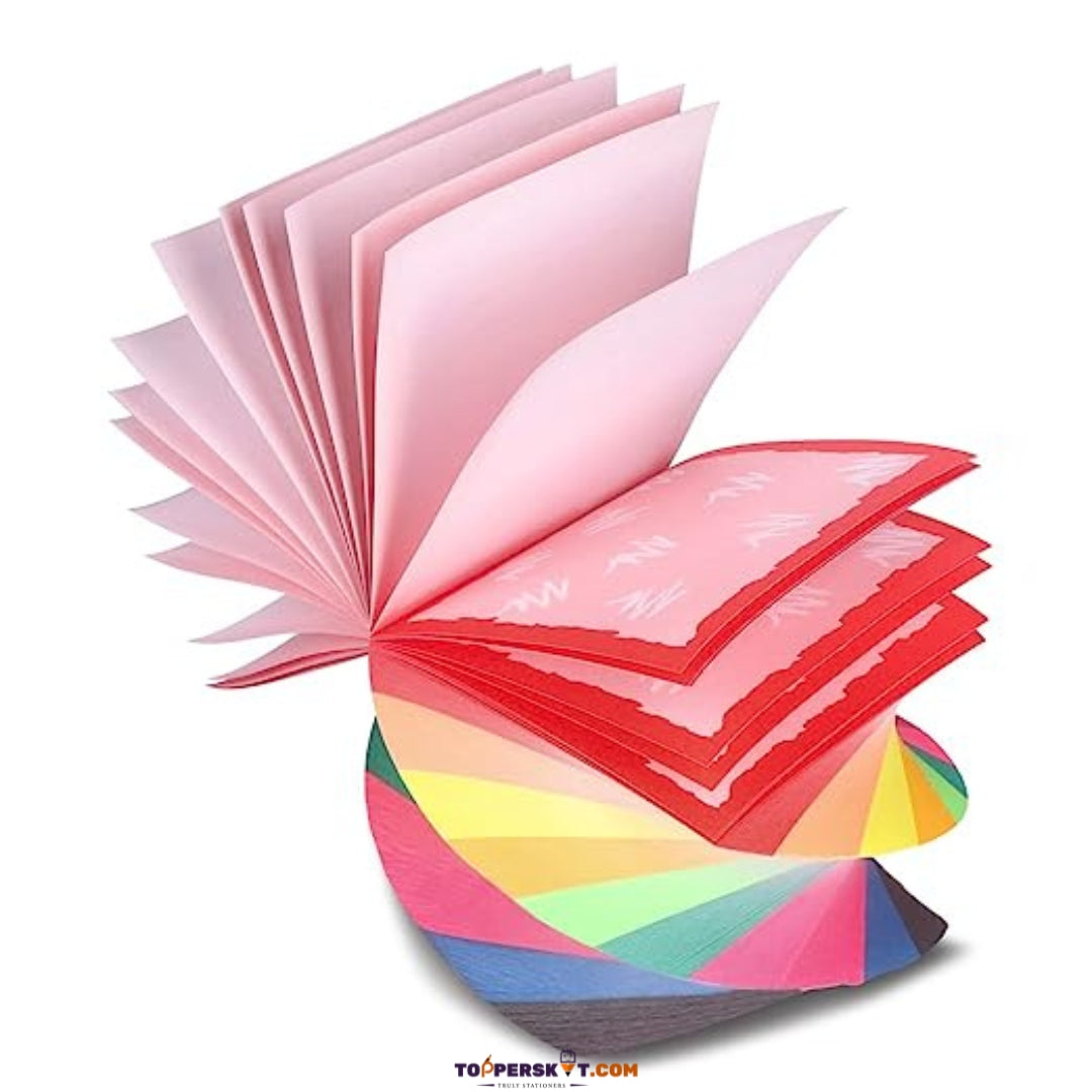 Navneet Youva Rainbow Spiral Cube Notepad – 500 Sheets (Pack of 1)