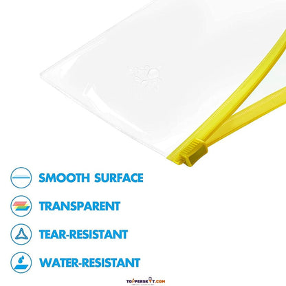 Versatile Transparent Pencil Pouch ( Pack of 1 )
