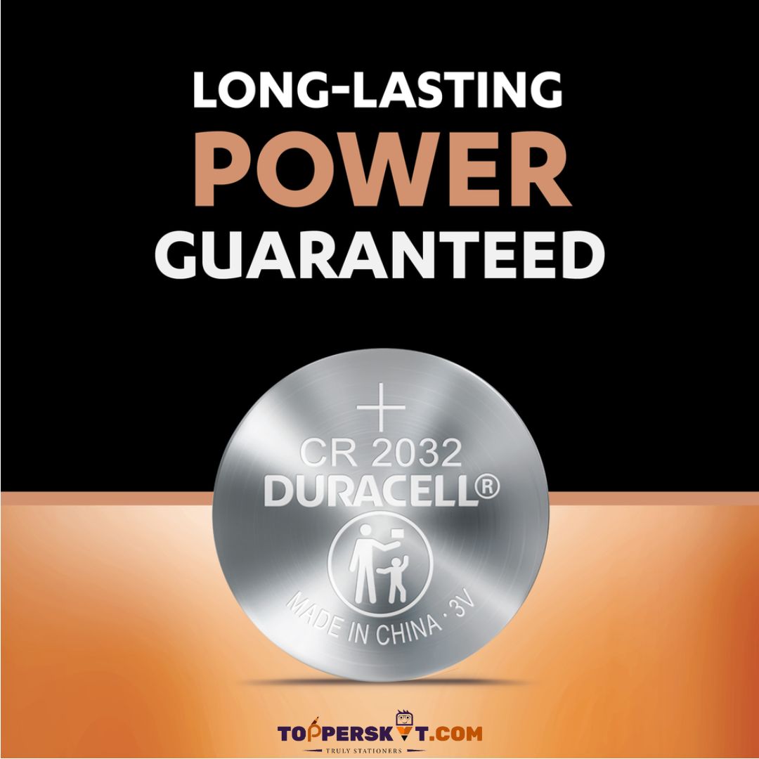 Duracell CR2032 3V Lithium Coin Batteries: Dependable Power for Electronics ( Pack of 1 ) - Topperskit LLP