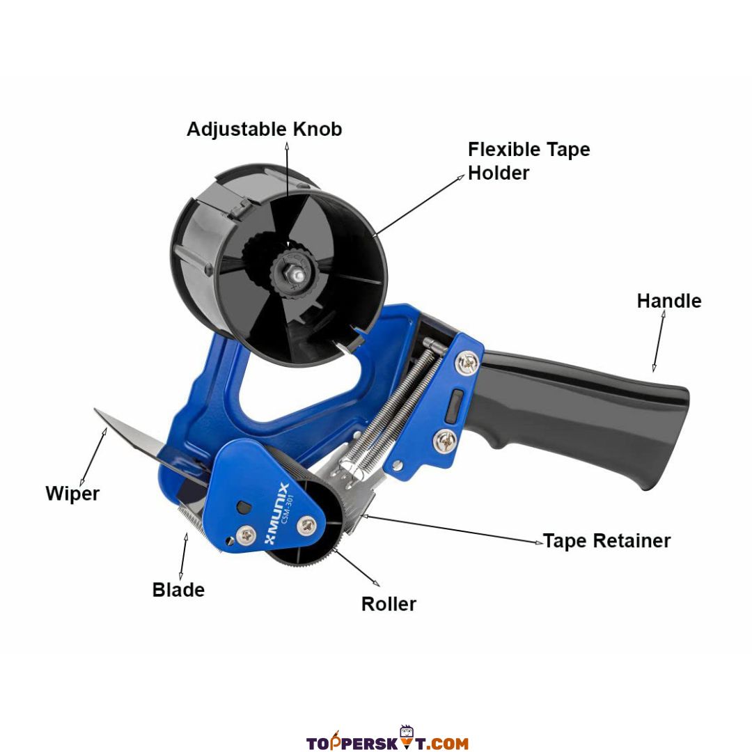 Munix CSM-301 75mm 3-Inch Packing Tape Dispenser (Pack of 1)