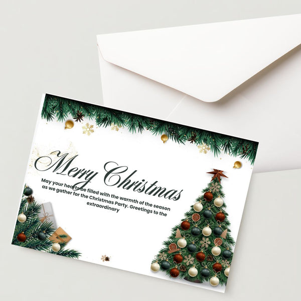 (4 Pcs.) Christmas Greeting Card with Envelope