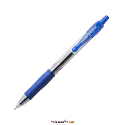Pilot G-2 Retractable Roller Ball Pen 0.7mm Fine Tip Blue (Pack of 1)