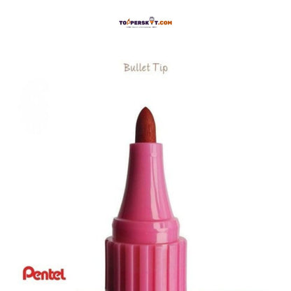 Pentel N450 Permanent Marker – Medium Bullet Tip, Pink (Pack of 1)