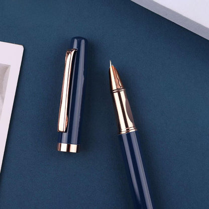 Luxury High-Quality Roller Ball Pen – Customizable Corporate Gift - Blue (Pack of 1)
