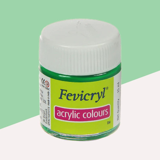 Fevicryl Acrylic Colour – Light Green : Elevate Your Artistic Expressions with Vibrant Hues ( Pack of 1 ) - Topperskit LLP