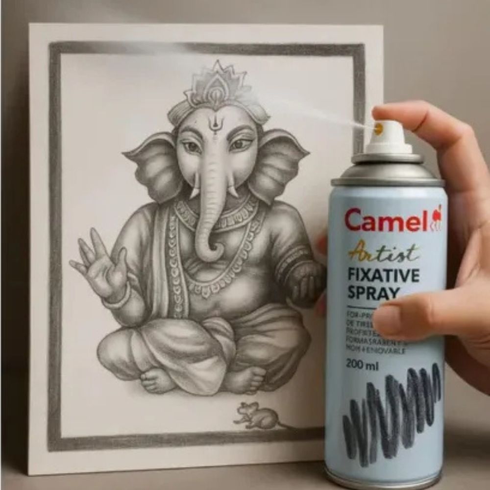 Camel Artists Fixative Spray: Protect Your Artwork ( Pack of 1 )