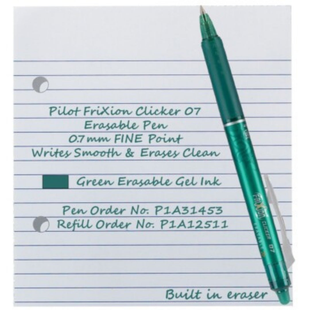 Pilot Frixon Erasable Roller Ball Pen – Green ( Pack of 1 )