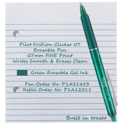 Pilot Frixon Erasable Roller Ball Pen – Green ( Pack of 1 )