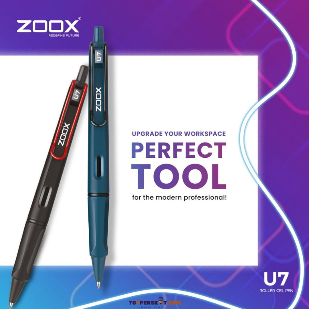 Zoox U7 Premium Blue Gel Pen - Sleek Design, Smooth Writing ( Pack of 1)