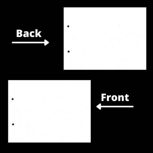 Premium Both Sided Plain Drawing Punch Papers (Pack of 10) – Topperskit LLP