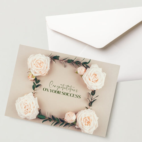 Congratulation Greeting Card – 300 GSM Cold Pressed Paper with 1 Envelope