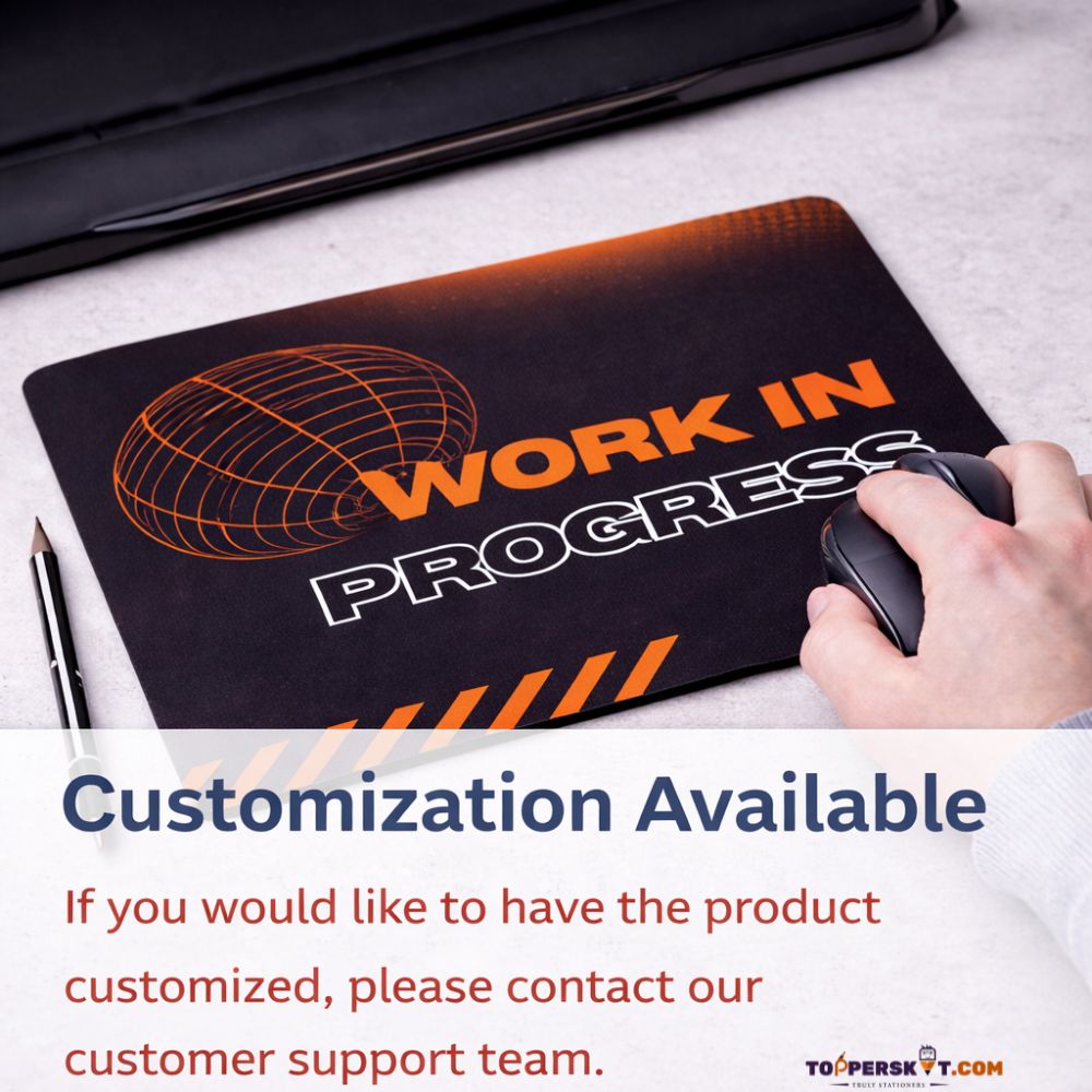 Work In Progress Design Mouse Pad – Foldable & Anti-Slip (Pack 0f 1)