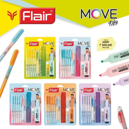 Flair MOVE Stationery Kit Perfect All-In-One Solution (Pack of 1)