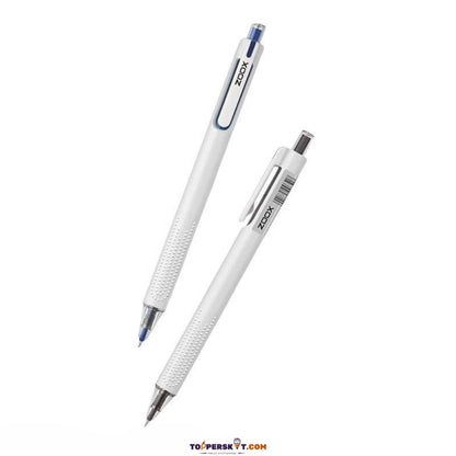 Zoox T7 Mute Black Gel Pen – Silent Click, Spring Tip, Studded Grip (Pack of 1)