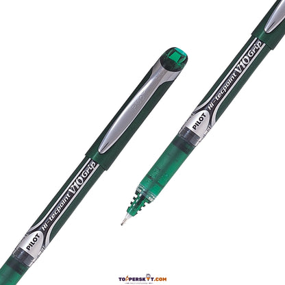 Pilot Hi-TecPoint V10 Grip Roller Ball Pen- Green ( Pack of 1 )