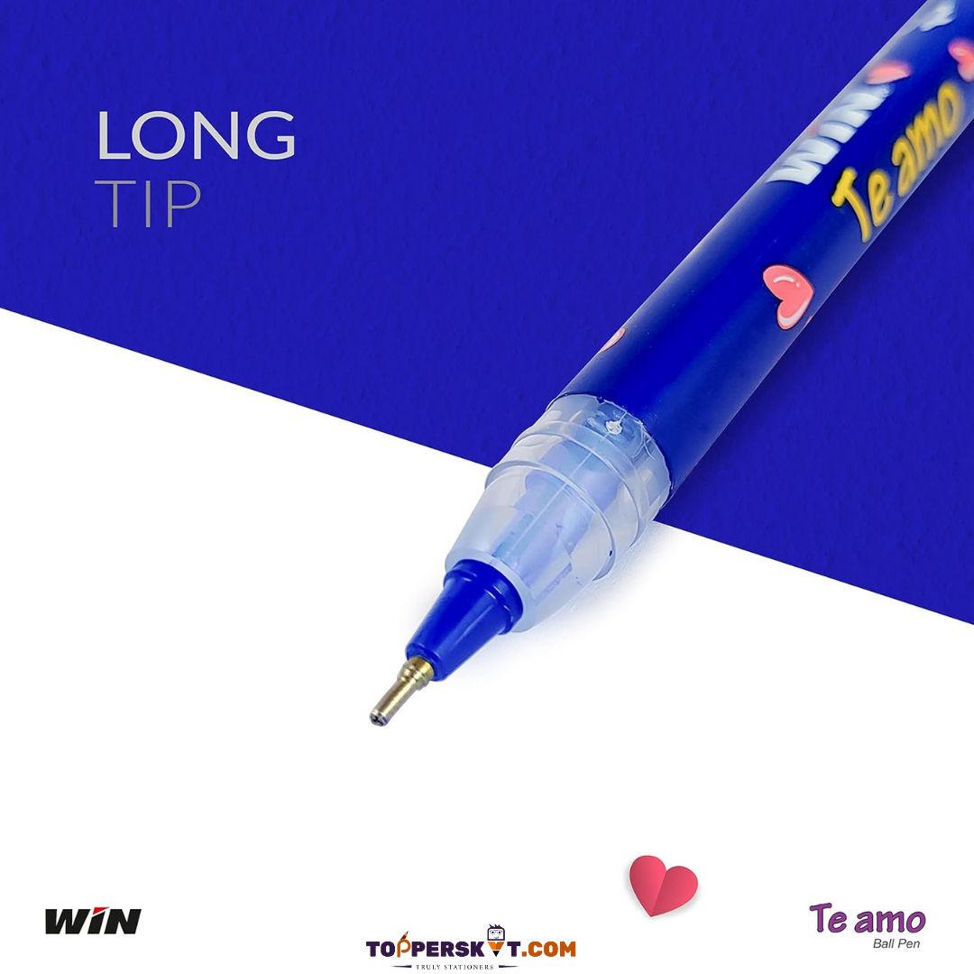 Win Te Amo Ball Pen - Blue (Pack of 5)