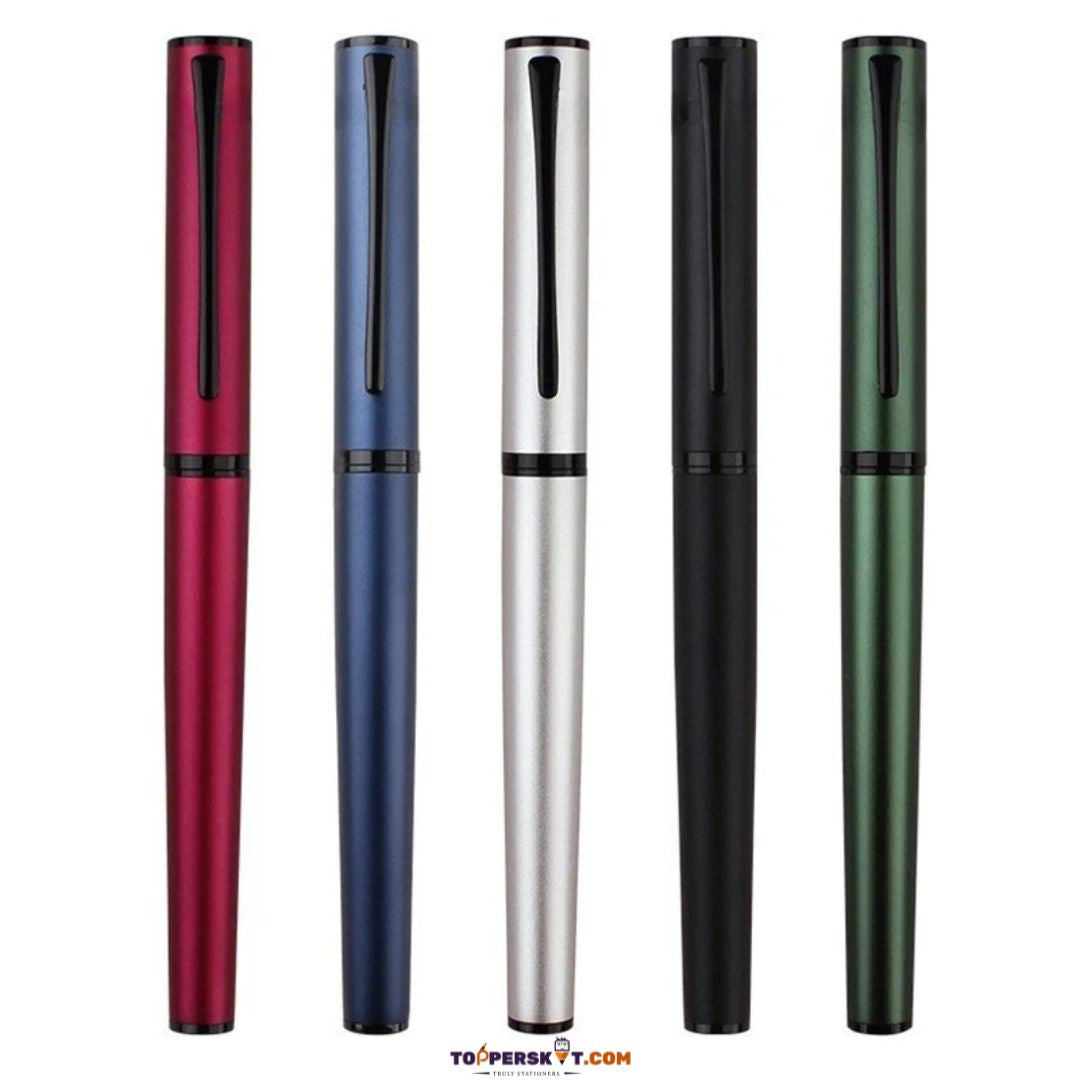Classic Metal Ball Pen – Customizable Corporate Gift Pen - Blue (Pack of 1)