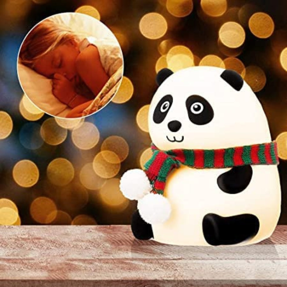 Panda Silicone Night Light – Tap Control, Colorful Ambient Lamp (Pack of 1)