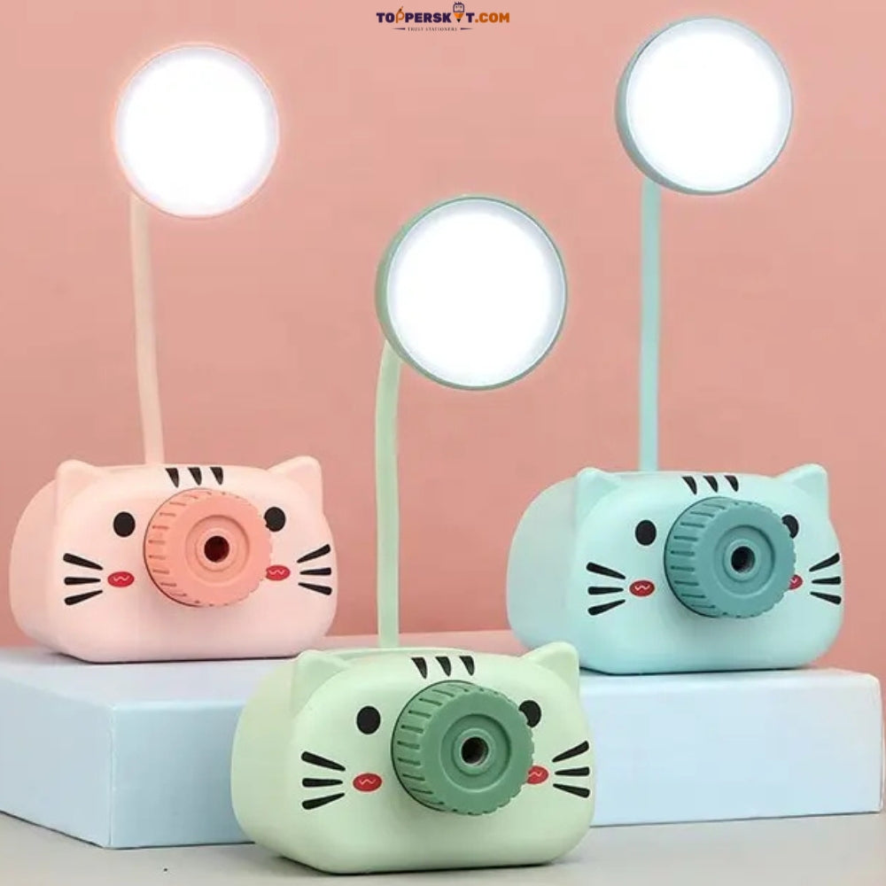 LED Pencil Cutting Mini Camera Design Table Lamp with Pen Barrel (Pack of 1)