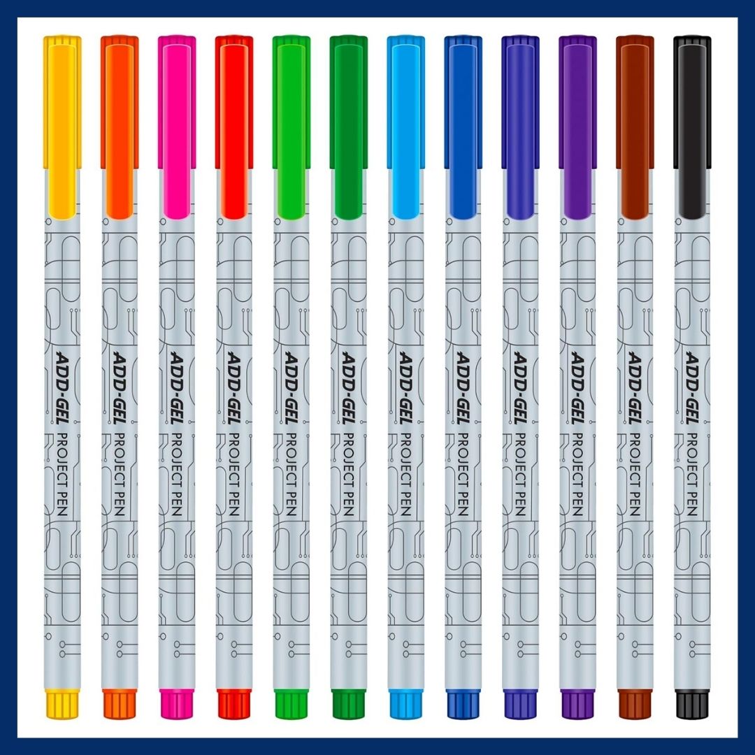 Transparent case for ADD Gel Project Colour Pens