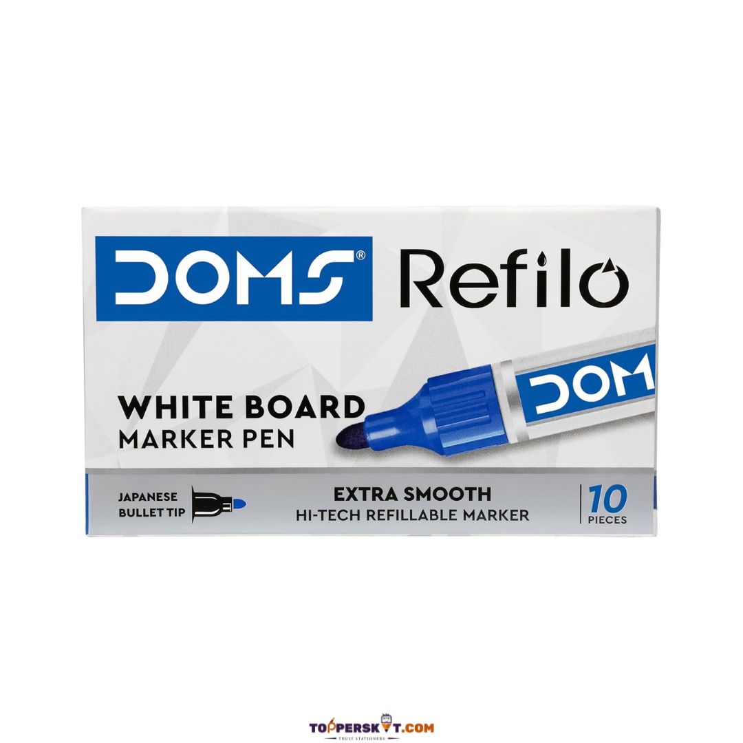 Doms Refilo Whiteboard Marker - Blue ( Pack Of 1 )