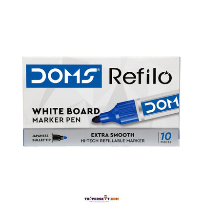 Doms Refilo Whiteboard Marker - Blue ( Pack Of 1 )
