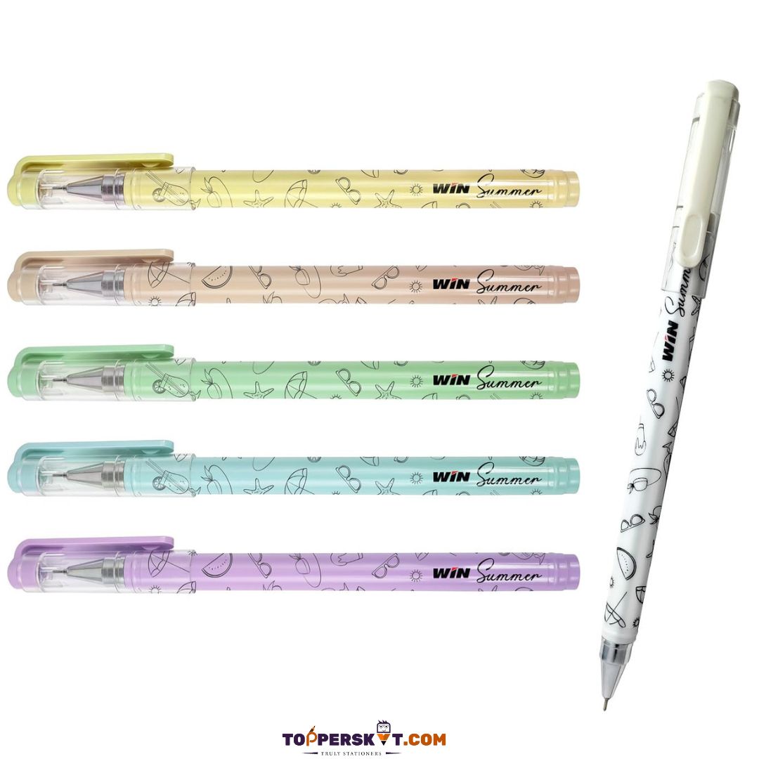 Win Summer Ball Pen - Blue (Pack of 1)