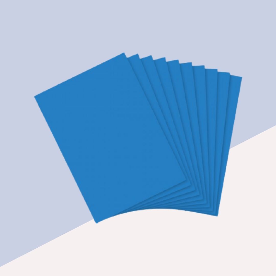 A4 Multipurpose Pastel Paper - Dark Blue  : Vibrant Premium colour Sheets ( Pack of 20 ) - Topperskit LLP