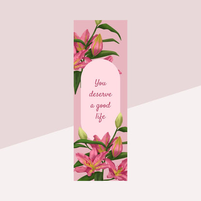 Fancy Bookmark - High Quality with Laminated Covering (Pack of 1)