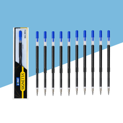 (10 Pcs.) Linc Signetta Ball Pen Refill - Blue