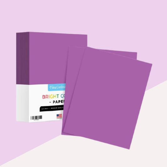 A4 Multipurpose Pastel Paper - Purple  : Vibrant Premium colour Sheets ( Pack of 20 )