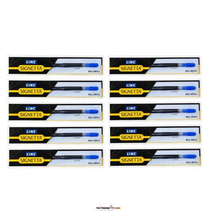 (10 Pcs.) Linc Signetta Ball Pen Refill - Blue