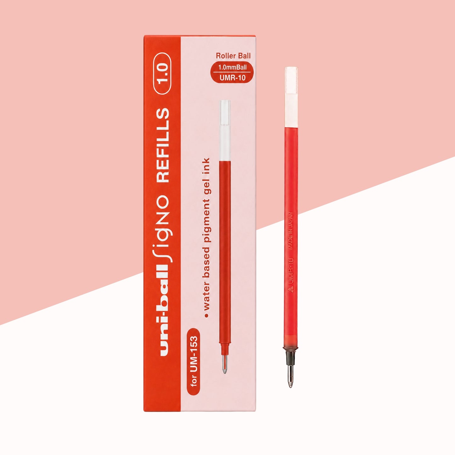 Uni-ball Signo UMR-10 Roller Ball Pen Refill - Red (Pack of 1)