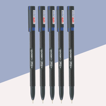 Flair Carbonix Blu Ball Pen – Blue : Unleash the Power of Effortless Writing ( Pack of 1 ) - Topperskit LLP