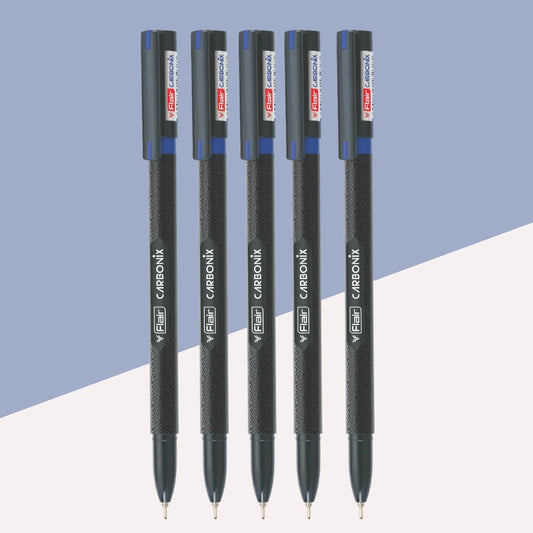 Flair Carbonix Blu Ball Pen – Blue : Unleash the Power of Effortless Writing ( Pack of 1 ) - Topperskit LLP