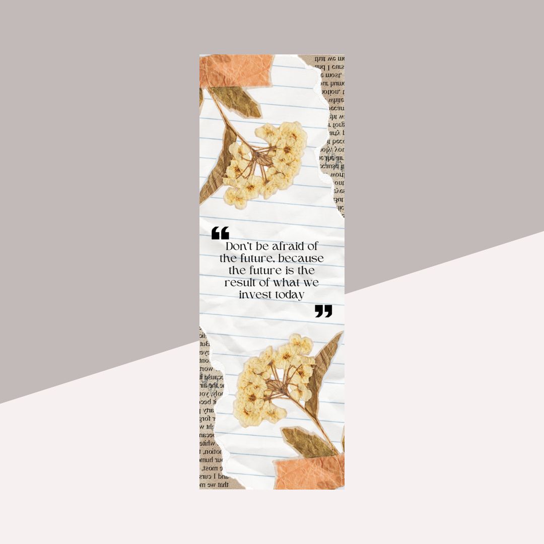 Fancy Bookmark - High Quality with Laminated Covering (Pack of 1)