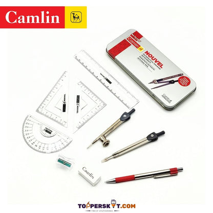 Camlin Nouvel Mathematical Drawing Instruments: Precision and Style Combined ( Pack Of 1 ) - Topperskit LLP