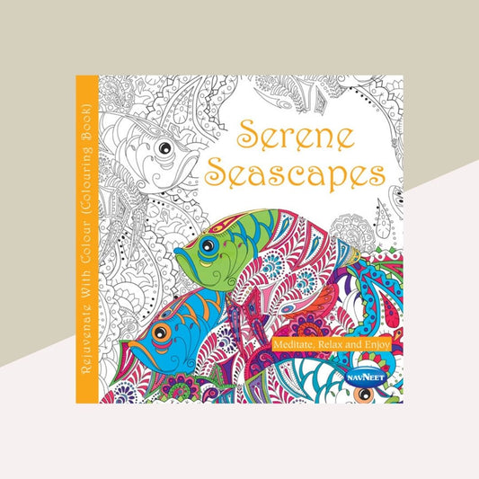 Navneet Serene Seascapes Mandala Colouring Book : Tranquil Tides ( Pack of 1 )