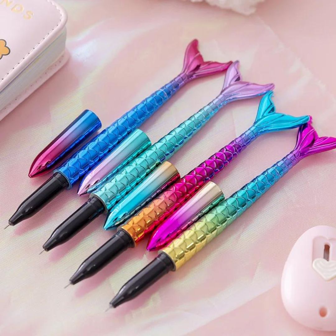 Enchanting Mermaid Style Gel Pen ( Pack of 1 ) - Topperskit LLP